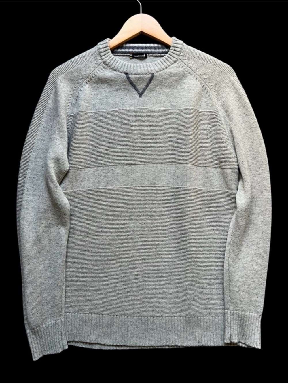 Smartwool Ripple Ridge Crew Neck Sweater Men's Sz M Merino Wool Blend Gray Soft